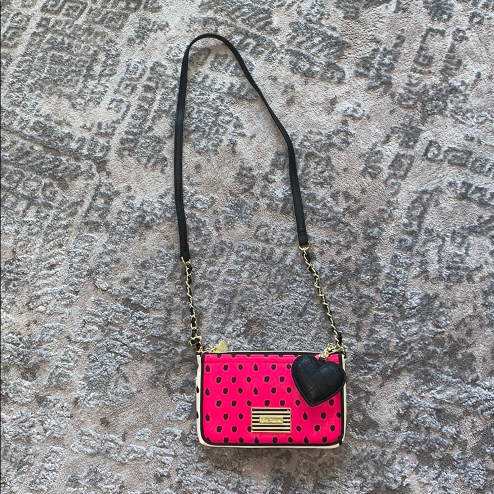 NWT Betsey Johnson Polkadot Crossbody